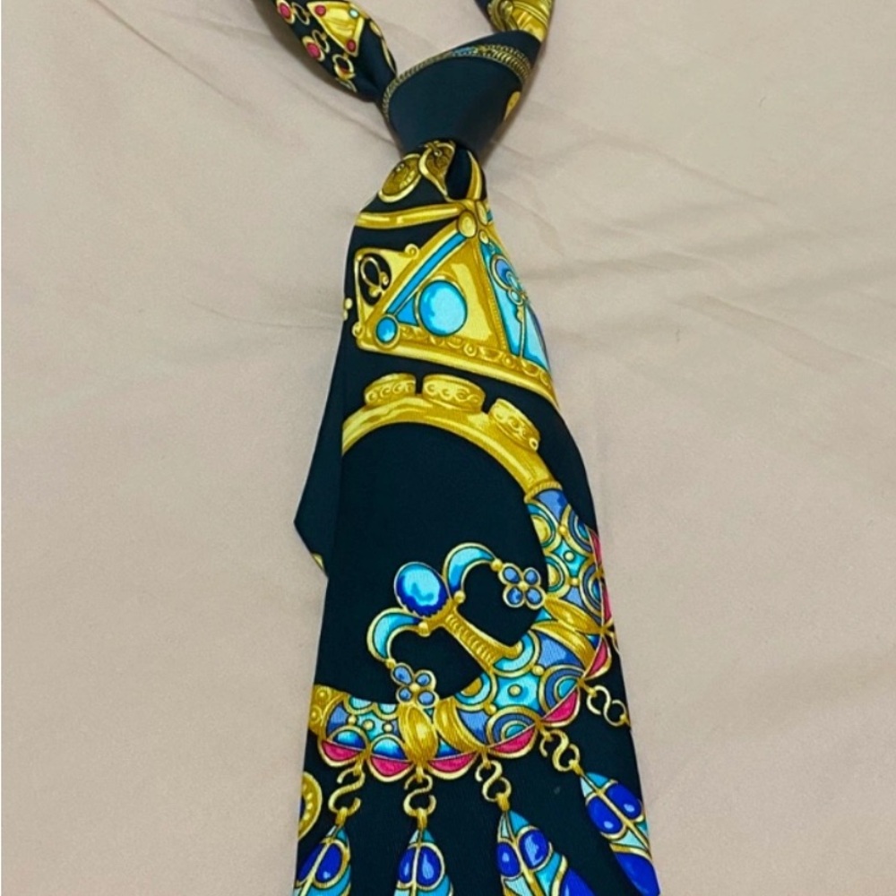 Elegant Multicolor Silk Scarf